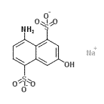 CAS 登录号：93776-87-5， 8-氨基-3-羟基-1,5-萘二磺酸酯钠盐(1:1)