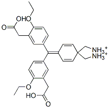 CAS 登录号：93777-27-6， [4-[双[3-(羧基甲基)-4-乙氧基苯基]亚甲基]-2,5-环己二烯-1-亚基]二甲基铵