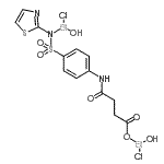 CAS#: 93777-68-5, 4-{[Chloro(hydroxy)bismuthino]oxy}-N-(4-{[chloro(hydroxy)bismuthino](1,3-thiazol-2-yl)sulfamoyl}phenyl)-4-oxobutanamide