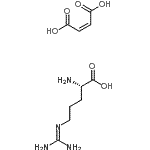 CAS 登录号：93778-36-0， N<sup>5</sup>-(二氨基亚甲基)-L-鸟氨酸(2Z)-2-丁烯二酸酯(1:1)