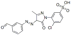 CAS#: 93778-49-5, 4-Chloro-3-[4-[(3-Formylphenyl)Azo]-4,5-Dihydro-3-Methyl-5-Oxo-1H-Pyrazol-1-Yl]Benzenesulphonic Acid