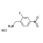 CAS#: 937783-91-0, 1-(2-Fluoro-4-nitrophenyl)methanamine hydrochloride (1:1)