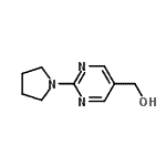 CAS#: 937796-11-7, [2-(1-Pyrrolidinyl)-5-pyrimidinyl]methanol