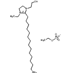 CAS 登录号：93783-23-4， 1-乙基-3-(2-羟基乙基)-2-十五烷基咪唑烷-1-鎓硫酸乙酯盐