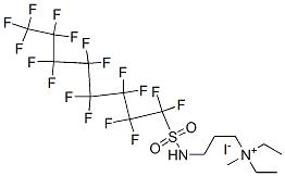 CAS#: 93803-06-6, Diethyl[3-[[(Heptadecafluorooctyl)Sulphonyl]Amino]Propyl]Methylammonium Iodide