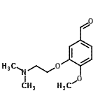 CAS 登录号：938343-46-5， 3-[2-(二甲基氨基)乙氧基]-4-甲氧基苯甲醛