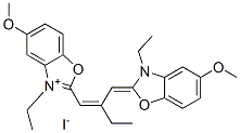 CAS#: 93838-97-2, 3-Ethyl-2-[2-[(3-Ethyl-5-Methoxy-3H-Benzoxazol-2-Ylidene)Methyl]But-1-Enyl]-5-Methoxybenzoxazolium Iodide