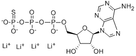 CAS 登录号：93839-89-5， 腺苷 5'-(三氢二磷酸酯)与硫代磷酸 P'-酸酐锂盐(1:4)