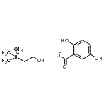 CAS#: 93857-07-9, 2-Hydroxy-N,N,N-trimethylethanaminium 2,5-dihydroxybenzoate