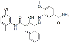 CAS#: 93859-24-6, 4-[[5-(Aminocarbonyl)-2-Methoxyphenyl]Azo]-N-(5-Chloro-2-Methylphenyl)-3-Hydroxynaphthalene-2-Carboxamide
