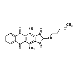 CAS#: 93859-27-9, 4,11-Diamino-2-[(3-methoxypropyl)amino]-1H-cyclopenta[b]anthracene-1,3,5,10(2H)-tetrone
