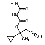 CAS#: 93882-81-6, 2-Cyclopropyl-4-pentyn-2-yl carbamoylcarbamate