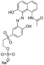 CAS#: 93904-45-1, Sodium 2-[[3-[(8-Acetamido-2-Hydroxy-1-Naphthyl)Azo]-4-Hydroxyphenyl]Sulphonyl]Ethyl Sulphate