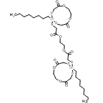 CAS#: 93918-35-5, 1,2-Ethanediyl bis{[(5-octyl-2,8-dioxo-1,9-dioxa-4,6-dithia-5-stannacycloundecan-5-yl)sulfanyl]acetate}
