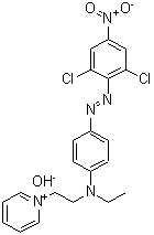 CAS#: 93919-20-1, 1-{2-[{4-[(2,6-Dichloro-4-nitrophenyl)diazenyl]phenyl}(ethyl)amino]ethyl}pyridinium hydroxide