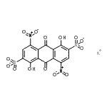 CAS 登录号：93919-24-5， 9,10-二氢-1,5-二羟基-4,8-二硝基-9,10-二氧代-2,6-蒽二磺酸酯钾盐(1:1)