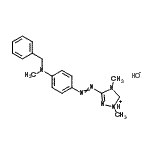 CAS 登录号：93923-64-9， 3-({4-[苄基(甲基)氨基]苯基}偶氮)-1,4-二甲基-4,5-二氢-1H-1,2,4-三唑-1-鎓氢氧化物