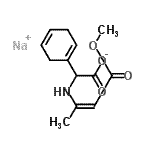 CAS#: 93939-79-8, Sodium 1,4-cyclohexadien-1-yl{[(2Z)-4-methoxy-4-oxo-2-buten-2-yl]amino}acetate