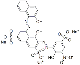 CAS#: 93940-13-7, 4-Hydroxy-5-[(2-Hydroxy-1-Naphthyl)Azo]-3-[(2-Hydroxy-3-Nitro-5-Sulphophenyl)Azo]Naphthalene-2,7-Disulphonic Acid, Sodium Salt