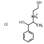 CAS 登录号：93963-28-1， 1-羟基-N-(2-羟基乙基)-1-苯基-2-丙氯化铵
