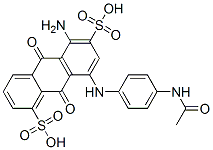 CAS#: 93964-20-6, 8-[[4-(Acetylamino)Phenyl]Amino]-5-Amino-9,10-Dihydro-9,10-Dioxoanthracene-1,6-Disulphonic Acid