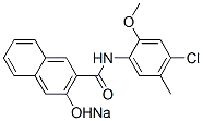CAS 登录号：93964-23-9， N-(4-氯-2-甲氧基-5-甲基苯基)-3-羟基萘-2-甲酰胺钠盐