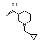 CAS#: 939757-45-6, 1-(Cyclopropylmethyl)-3-piperidinecarboxylic acid