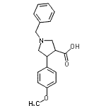 CAS#: 939757-59-2, 1-Benzyl-4-(4-methoxyphenyl)-3-pyrrolidinecarboxylic acid