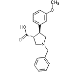CAS 登录号：939757-61-6， (3R,4S)-1-苄基-4-(3-甲氧基苯基)-3-吡咯烷羧酸