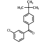 CAS#: 93977-28-7, (3-Chlorophenyl)[4-(2-methyl-2-propanyl)phenyl]methanone