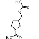 CAS 登录号：939775-17-4， (2-乙酰基-1,2-恶唑烷-5-基)甲基乙酸酯