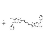 CAS#: 93982-37-7, 1,1'-{1,3-Butadiene-1,4-diylbis[(5-methyl-1,3-benzoxazole-2,6-diyl)methylene]}dipyridinium sulfate