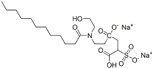 CAS#: 94006-23-2, Disodium 4-[2-[(2-Hydroxyethyl)(1-Oxododecyl)Amino]Ethyl] 2-Sulphonatosuccinate