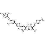 CAS#: 94022-39-6, 4-Amino-3-({4'-[(2,4-diaminophenyl)diazenyl]-3,3'-dimethyl-4-biphenylyl}diazenyl)-5-hydroxy-6-[(4-sulfophenyl)diazenyl]-2,7-naphthalenedisulfonic acid