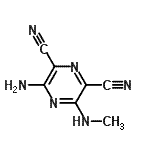 CAS 登录号：94053-74-4， 3-氨基-5-(甲基氨基)-2,6-吡嗪二甲腈