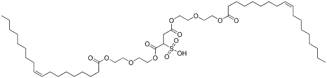CAS 登录号：94070-91-4， (Z,Z)-1,4-双[2-[2-[(1-氧代十八碳-9-烯基)氧基]乙氧基]乙基] 2-磺基琥珀酸酯