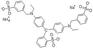 CAS#: 94082-76-5, Bis[4-[Ethyl[(3-Sulfophenyl)Methyl]Amino]Phenyl](2-Sulfophenyl)-Methylium Inner Salt Ammonium Sodium Salt (1:1:1)