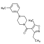 CAS#: 940824-78-2, (3-Ethyl-5-methyl-1,2-oxazol-4-yl)[4-(3-methylphenyl)-1-piperazinyl]methanone