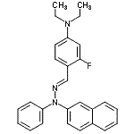CAS 登录号：94089-10-8， N,N-二乙基-3-氟-4-{(E)-[2-萘基(苯基)亚肼基]甲基}苯胺