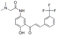 CAS 登录号：94094-50-5， 2-(二甲基氨基)-N-[4-羟基-3-[1-氧代-3-[3-(三氟甲基)苯基]烯丙基]苯基]乙酰胺
