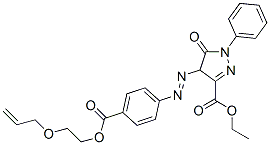 CAS#: 94108-22-2, Ethyl 4-[[4-[[2-(Allyloxy)Ethoxy]Carbonyl]Phenyl]Azo]-4,5-Dihydro-5-Oxo-1-Phenyl-1H-Pyrazole-3-Carboxylate