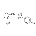 CAS#: 94109-72-5, 3-Ethyl-2-methyl-4,5-dihydro-1,3-thiazol-3-ium 4-methylbenzenesulfonate