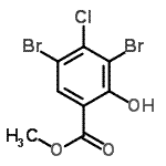 CAS#: 941294-24-2, Methyl 3,5-dibromo-4-chloro-2-hydroxybenzoate