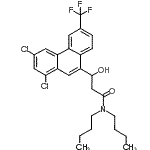 CAS#: 94133-70-7, N,N-Dibutyl-3-[1,3-dichloro-6-(trifluoromethyl)-9-phenanthryl]-3-hydroxypropanamide