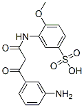 CAS 登录号：94133-74-1， 3-[[3-(3-氨基苯基)-1,3-二氧代丙基]氨基]-4-甲氧基苯磺酸