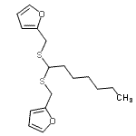 CAS#: 94134-43-7, 2,2'-[1,1-Heptanediylbis(sulfanediylmethylene)]difuran