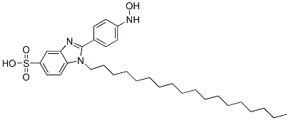 CAS#: 94134-62-0, 2-[4-(Hydroxyamino)Phenyl]-1-Octadecyl-1H-Benzimidazole-5-Sulphonic Acid