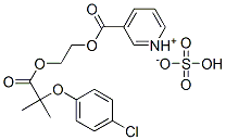 CAS#: 94135-26-9, 3-[2-[2-(4-Chlorophenoxy)-2-Methylpropionyloxy]Ethoxycarbonyl]Pyridinium Hydrogen Sulphate