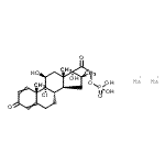 CAS 登录号：94135-39-4， (11beta,16beta)-9-氯-11,17-二羟基-16-甲基-21-(膦酰氧基)-孕甾-1,4-二烯-3,20-二酮钠盐(1:2)
