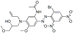 CAS#: 94157-90-1, N-[2-[(2-Bromo-4,6-Dinitrophenyl)Azo]-5-[(2-Hydroxy-3-Methoxypropyl)Allylamino]-4-Methoxyphenyl]Acetamide